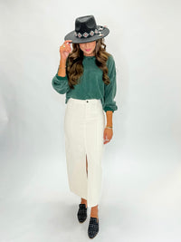 Evergreen Ash Thermal Crop Top