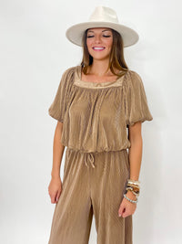 That True Autumn Feeling Sand Two Piece Set