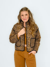 Wild Side Quilted Leopard Jacket