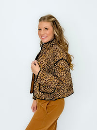 Wild Side Quilted Leopard Jacket