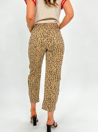 Risen Leopard Barrel Jeans