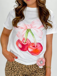 Cherry Sweet Bow Graphic Tee