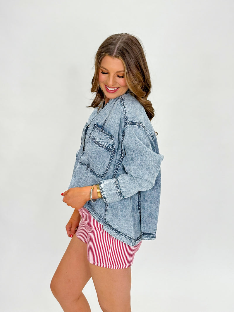 Mock Neck Poncho Black With Eggshell Trim Top