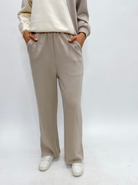 Back To Basics Split Hem Modal Pants Taupe