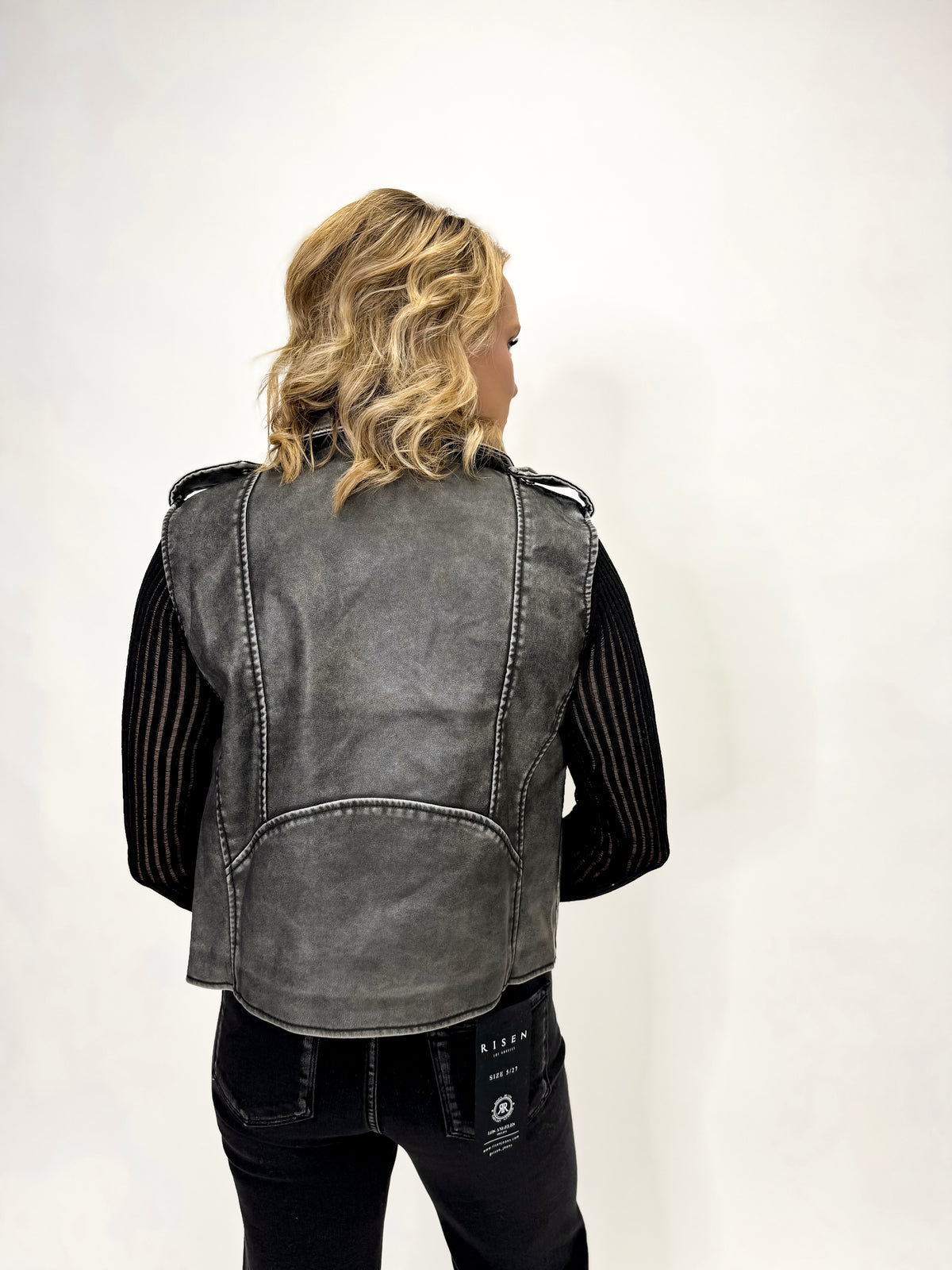 The Rebel Edge Faux Leather Vest