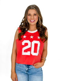 Sideline Spirit Mineral Crop Tank