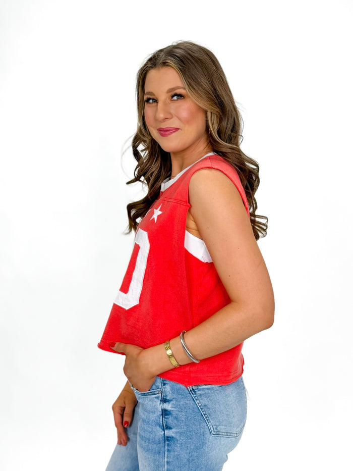 Sideline Spirit Mineral Crop Tank