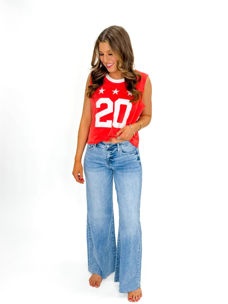 Sideline Spirit Mineral Crop Tank