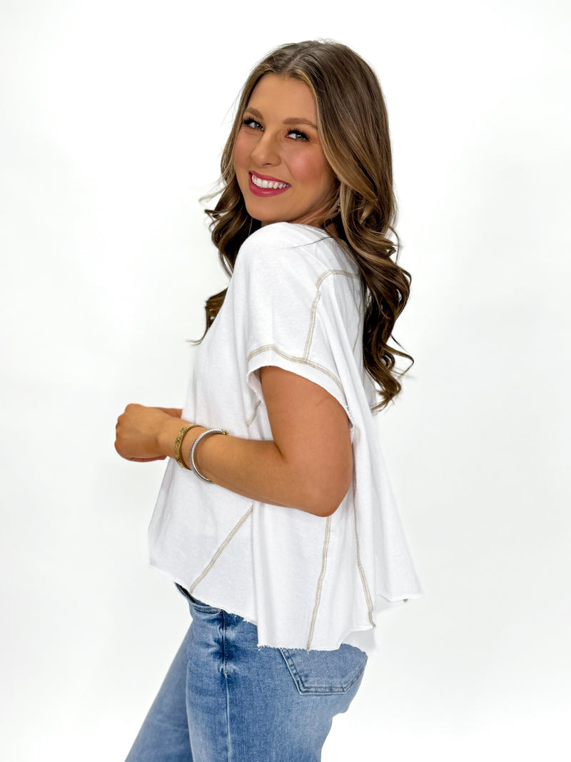 Desert Stitch Oversized Top
