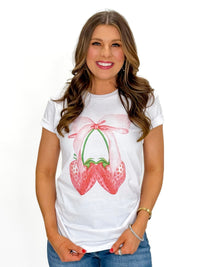 Strawberry Sweet Bow Tee