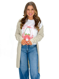 Coastal Dune Open Cardigan