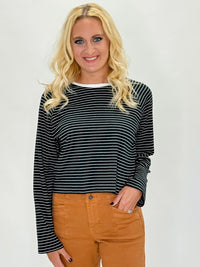 Stripes Of Elegance Top