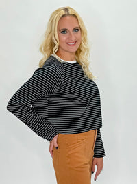 Stripes Of Elegance Top