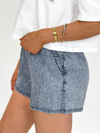 Stone Wash Sparkle Shorts