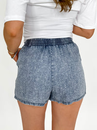 Stone Wash Sparkle Shorts