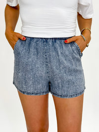 Stone Wash Sparkle Shorts