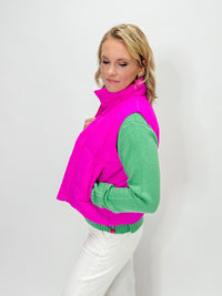 Midnight Trail Zip Vest Bright Pink