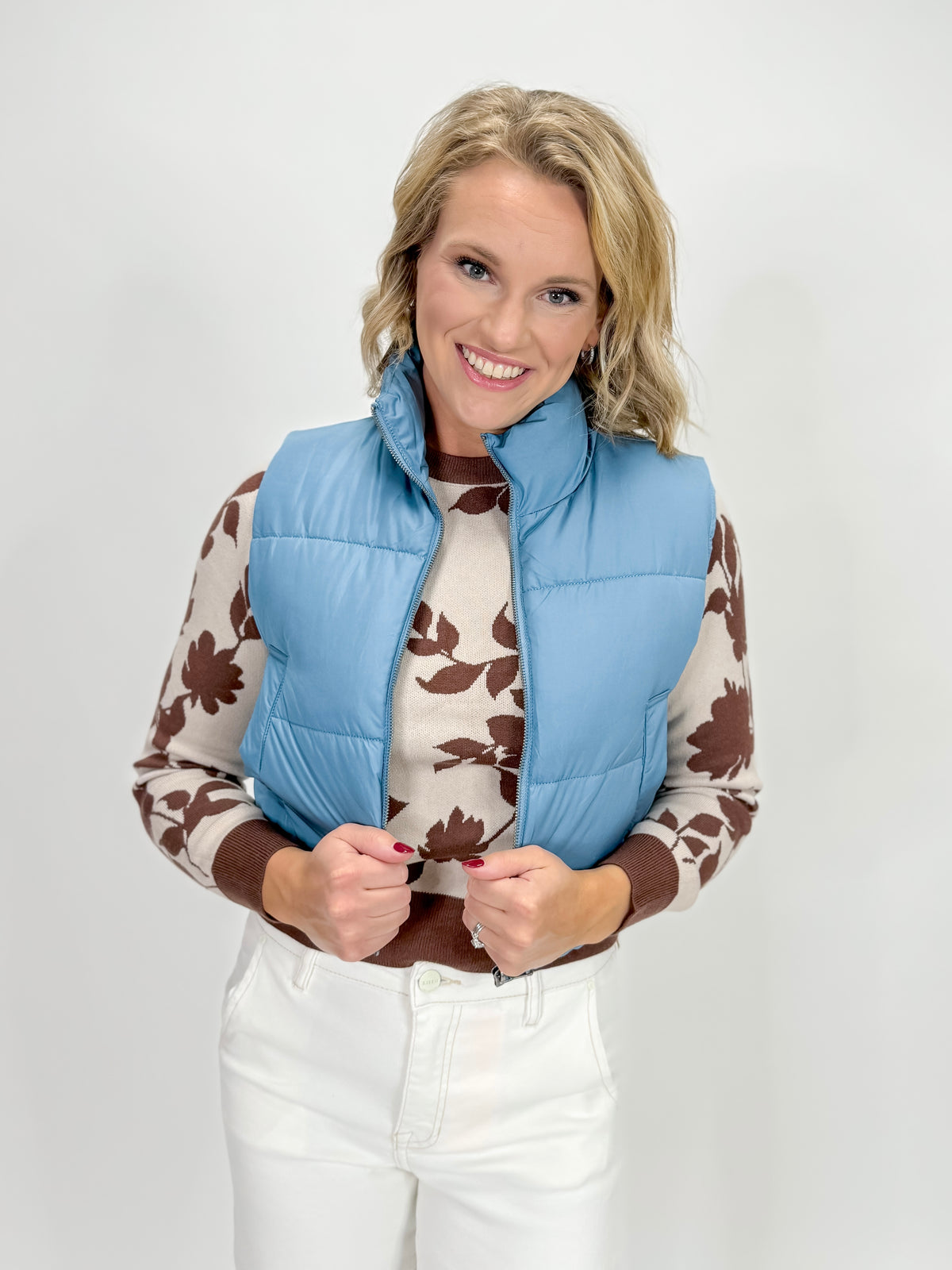 Petal Pop Sweater - Oatmeal & Mocha