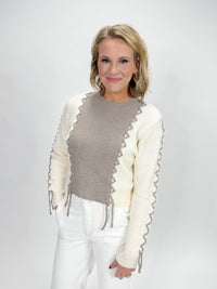 Stitch & Flow Color Block Sweater