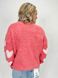 Sweatheart Cozy Sherpa Heart Sweater