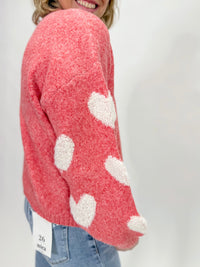 Sweatheart Cozy Sherpa Heart Sweater