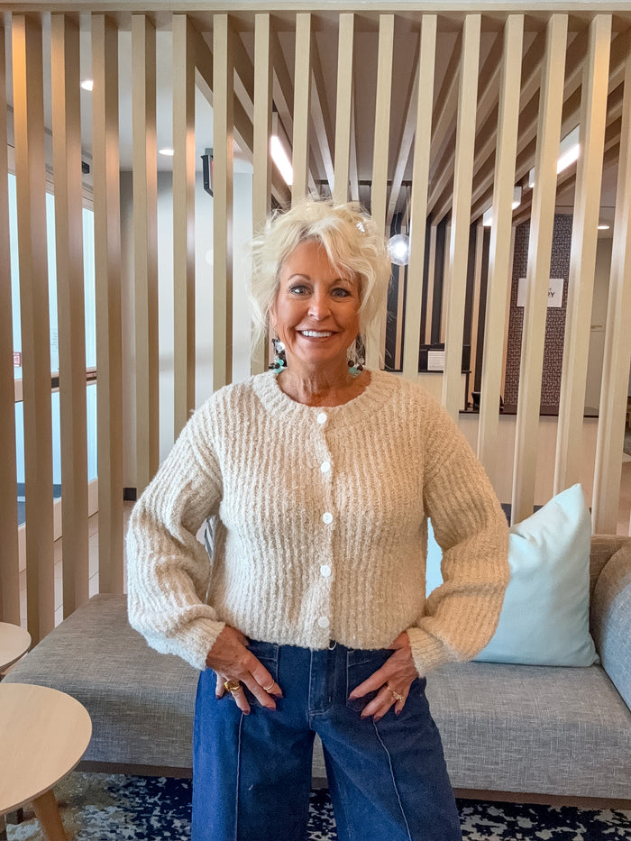 Cozy Cloud Button Cardigan
