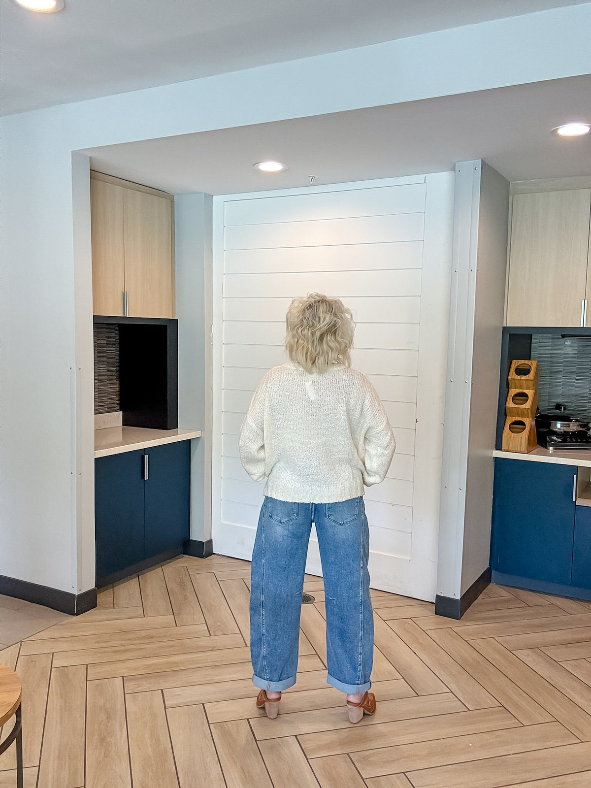 Risen High Rise Medium Wash Barrel Jeans