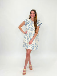 Paisley Breeze Ruffle Dress