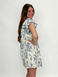Paisley Breeze Ruffle Dress