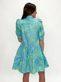 Ocean Breeze Puff Sleeve Dress