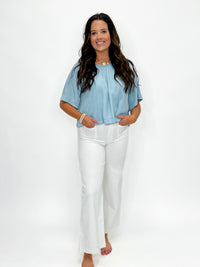 Coastal Breeze Chambray Top