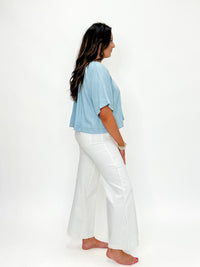 Coastal Breeze Chambray Top