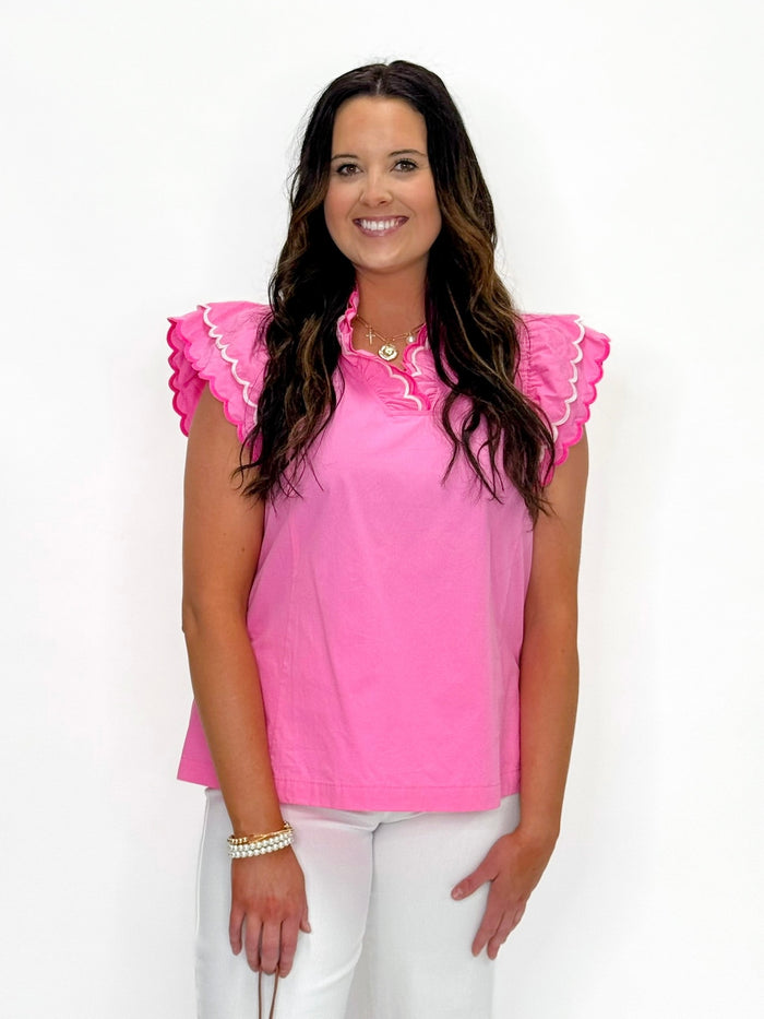 Cotton Candy Flutter Top