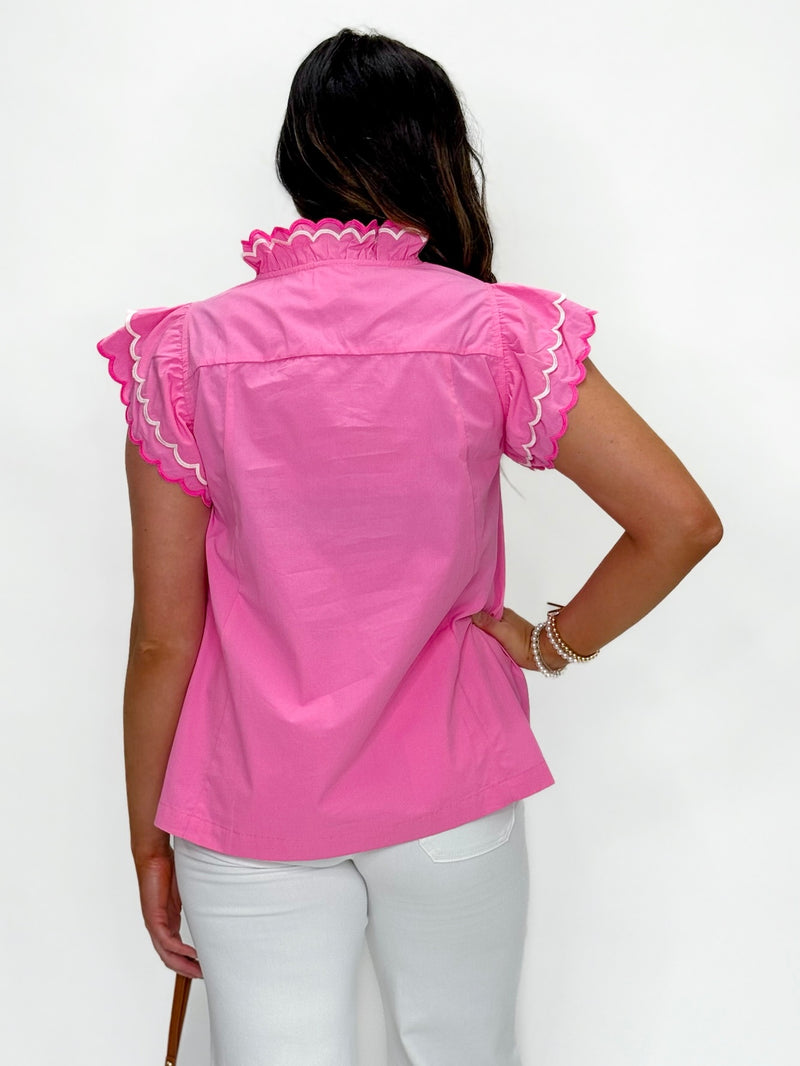 Cotton Candy Flutter Top