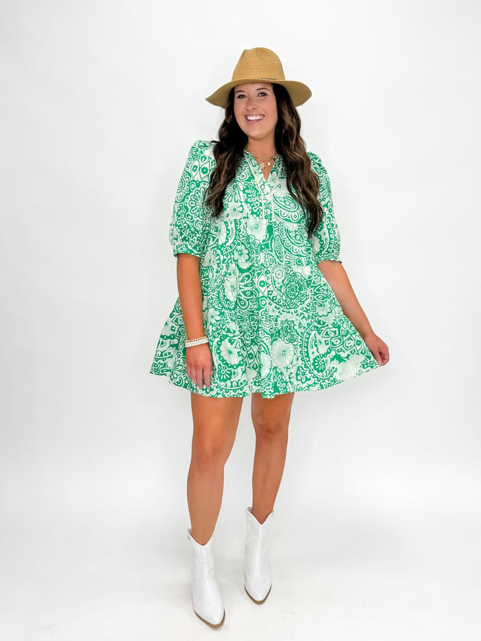 Lucky Paisley Tiered Dress