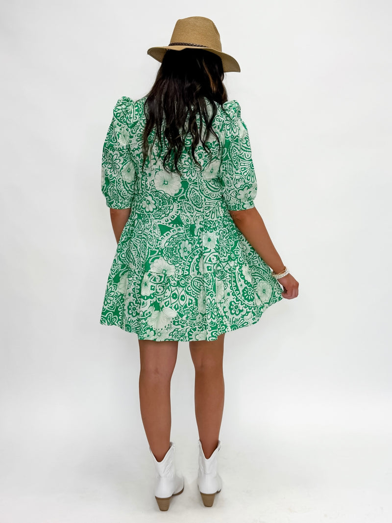 Lucky Paisley Tiered Dress
