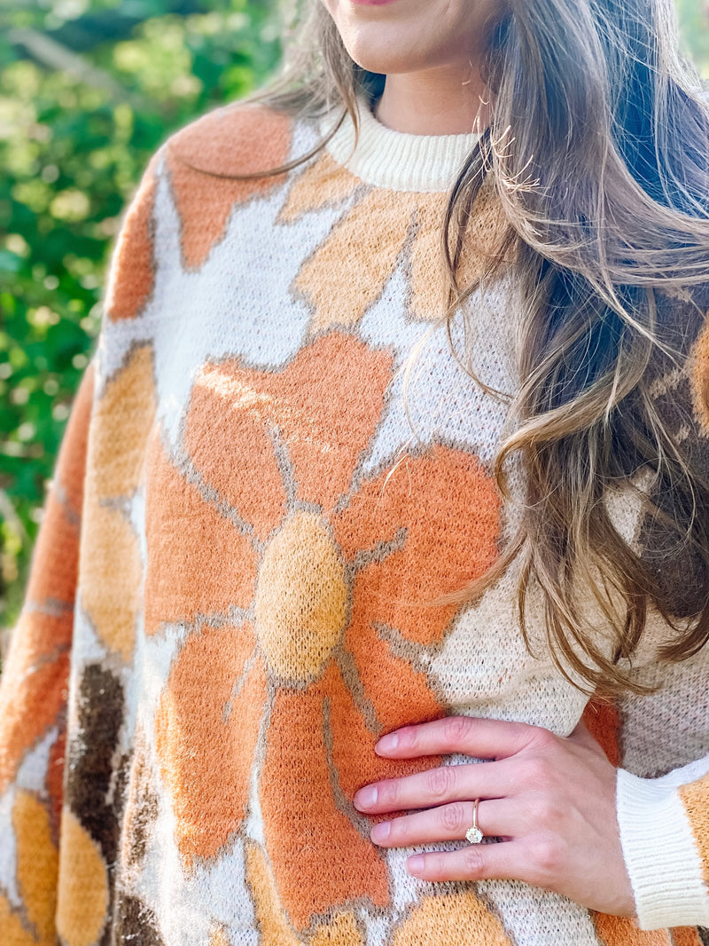 Dreaming Of Fall Florals Sweater