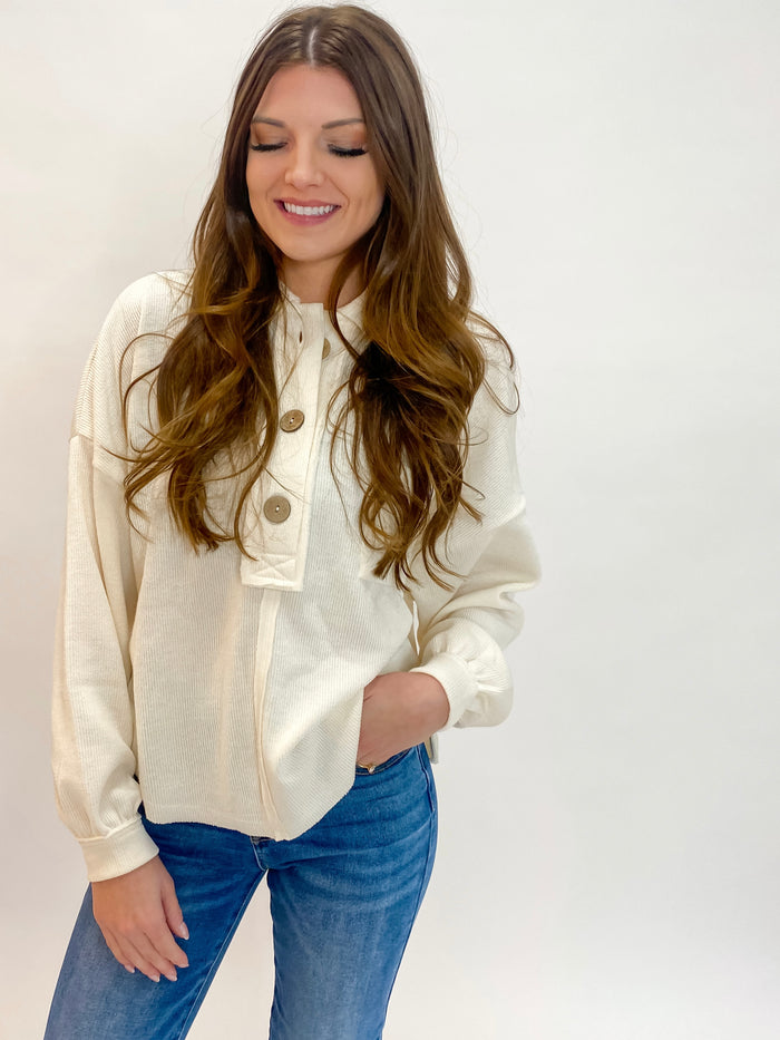 Winter Time Wonderful Wood Button Top