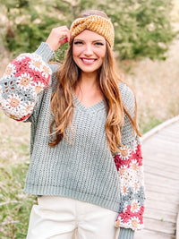 Always On Trend Crochet Multi Sleeve Sweater