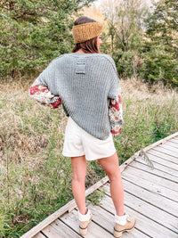 Always On Trend Crochet Multi Sleeve Sweater
