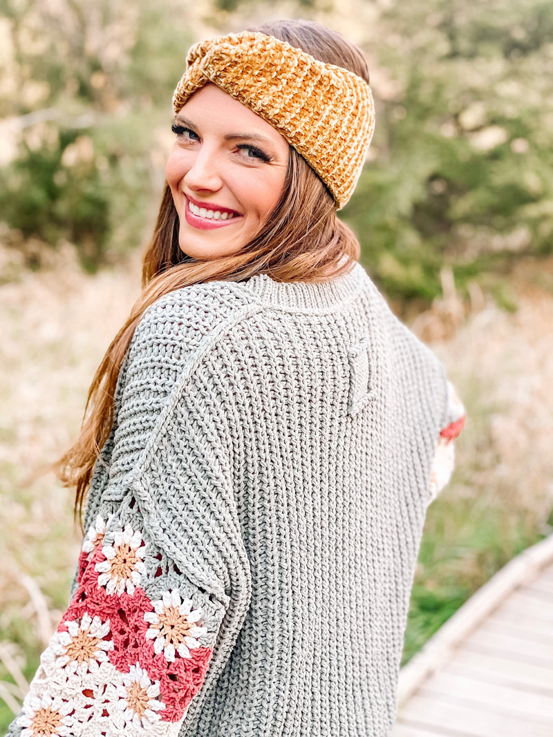 Always On Trend Crochet Multi Sleeve Sweater
