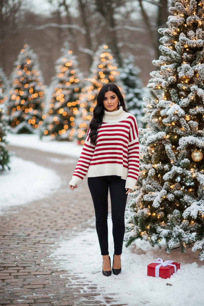 Candy Cane Sweater