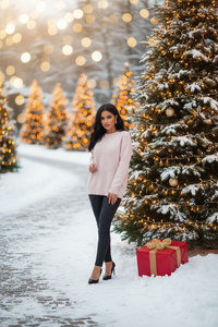 Ivory and Pearl Christmas Sweater Top