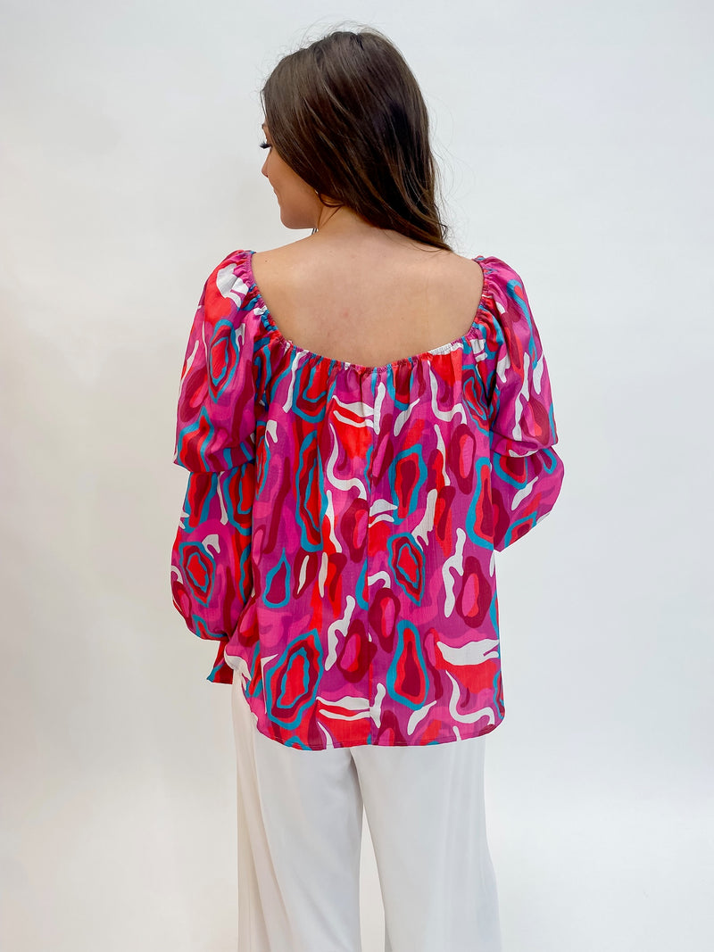 A Little Bit Lovely Ruffle Sleeve Blouse