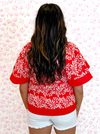 Santa Fe Bloom Embroidered Top
