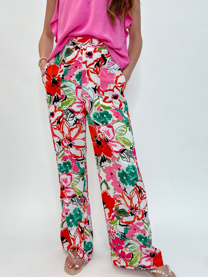 Tropical Bloom Relaxed Pants