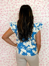 Isla Bloom Flutter Sleeve Top