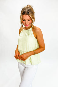Peace Out Popsicles Tank - Light Green