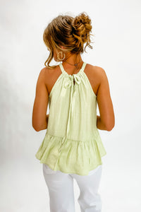 Peace Out Popsicles Tank - Light Green