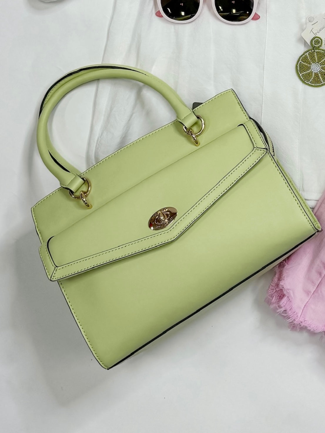 Lime Elegance Handbag